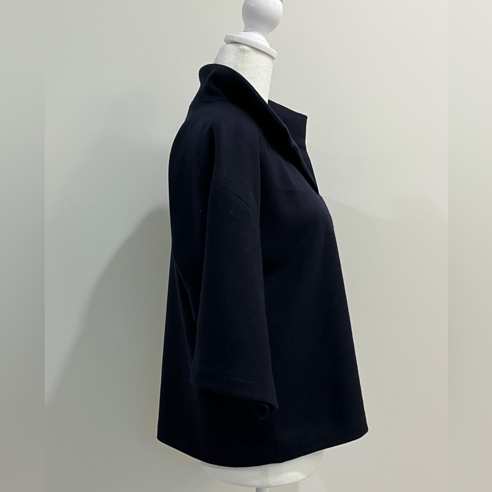 Agnes B. Wool blend Navy Top M - Picture 4 of 13